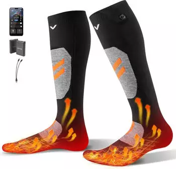 VEVOR Beheizte Socken mit 4 Heizstufen & APP-Steuerung (calcetines calefactables unisex4)
