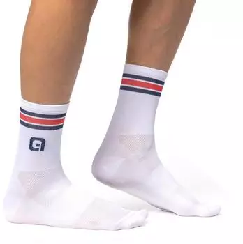 Alé Cycling Prime Q-Skin 12cm Fahrradsocken (R25147129) weiß