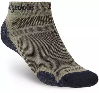 Bridgedale HIKE Ultralight T2 Merino Performance Ankle (710397-400-XL) oliv/khaki/marineblau