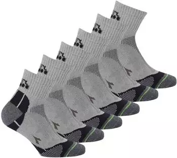 Diadora Quarter Sportsocken 6er-Pack (D1215) hellgrau