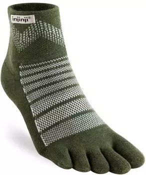Injinji Outdoor Midweight Mini-Crew Merino Socken (223630-FOR-L) forest