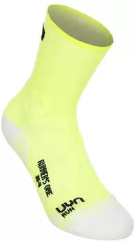 UYN Runner's One Short Laufsocken mit Zerocuff-Technologie (S100271) gelb fluo/weiß