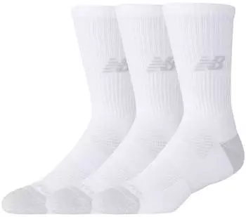 New Balance 3er-Pack Baumwoll-Polstersocken Crew (LAS35203) wei&szlig;