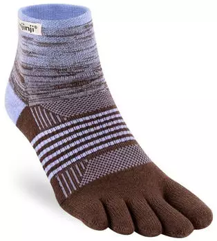 Injinji Trail Midweight Mini-Crew Socken (213131PER) braun/periwinkle