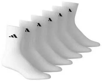 Adidas CUSHIONED CREW SOCKEN 6ER-PACK White / White / Black (KE5498)