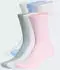 Adidas CUSHIONED CREW SOCKEN 6ER-PACK White / Clear Pink / Glow Blue / Wonder Sage (JZ7644)