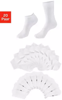 H.I.S Jeans Socken mit Elastikeinsätzen (27448260) weiß