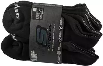 Skechers 1/2 Terry Crew Socken (S118210-BLK) schwarz