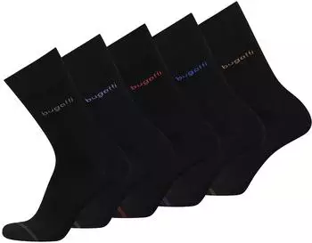 Bugatti 5er-Pack Baumwollsocken (6260X610046) schwarz