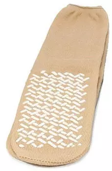 Medi-Inn Anti-Rutsch-Socken beidseitig beschichtet (N13958-XL) braun