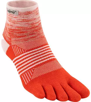 Injinji Damen Trail Midweight Mini Crew (213131-HIB) orange/hibiscus