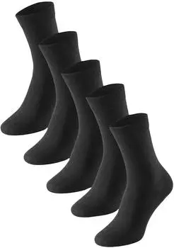 Schiesser Bluebird Stay-Fresh Socken geruchshemmend 5 Paar (173208) schwarz