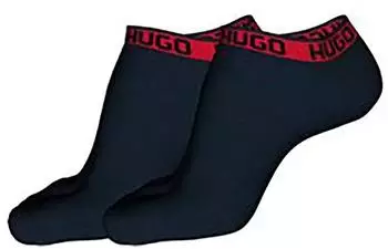 HUGO Tape Sneaker-Socken mit Logo-Stickerei im 2er-Pack (50516394) marine