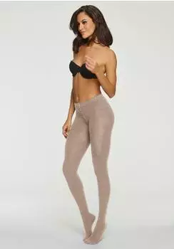 COPENHAGEN Strickstrumpfhose mit echter Ferse, gerippt (45807556) taupe/braun
