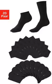 H.I.S Jeans Socken mit Elastikeinsätzen (34566003) schwarz