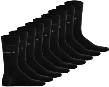 Bugatti Socks Soft Cotton Uni Basic 9-pack (TB_6703-9P-610-43-46) schwarz