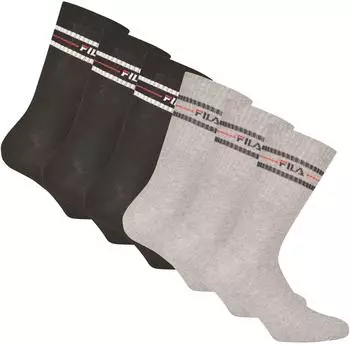 Fila Street Socken 6er-Pack schwarz/grau