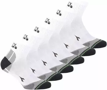 Diadora Quarter Sportsocken, 6er Pack weiß