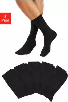 H.I.S Jeans Business Socken mit klassischem Rippbündchen (16282327) 5x schwarz