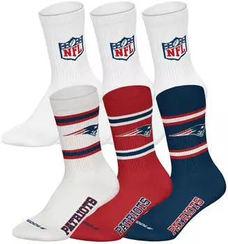 NFL Kurzsocken 6er Pack (TB_NFL-6P-NEP2/W) new england patriots 2/weiß