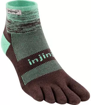Injinji Trail Midweight Mini-Crew Toesocks (213130) braun/mint
