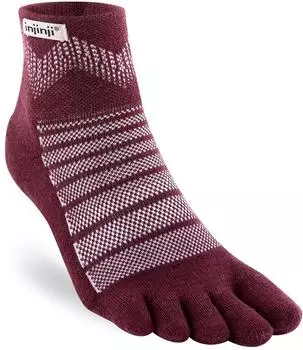 Injinji Trail Midweight Mini Crew Zehensocken (223630) granat/garnet