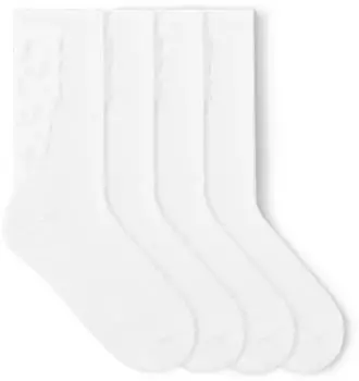 Von Jungfeld Embossed Socken 2er-Pack pure white