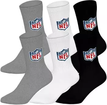 NFL 6er-Pack Crew Socken MGR/WHT/BLK