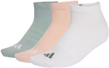 Adidas Gepolsterte Essentials Low Cut Socken 3er-Pack Blush Pink / White / Wonder Sage (KG3652)