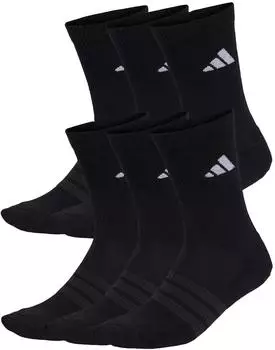 Adidas CUSHIONED CREW SOCKEN 6ER-PACK Black / Black / White (KE5499)