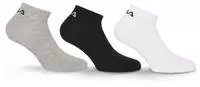 Fila Socken "UNISEX INVISIBLE PLAIN SOCKS" 3 Stk. tlg. mit eingestricktem Logo an der