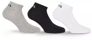 Fila Invisible Plain Socken 3er-Pack wei&szlig;/schwarz/grau
