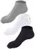Fila Invisible Plain Socken 3er-Pack weiß/schwarz/grau