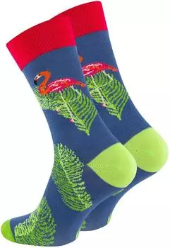 Vincent Creation Hawaii Flamingo Fun Socks (2185_HawaiiFla_36-40) navy/grün/pink/rot