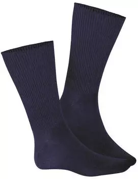 Hudson Relax Soft Socken Rollrand ohne Gummifäden (4888) marine meliert