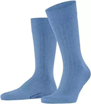 Burlington Duke Street Gerippte Socken (21208) cornflower blue