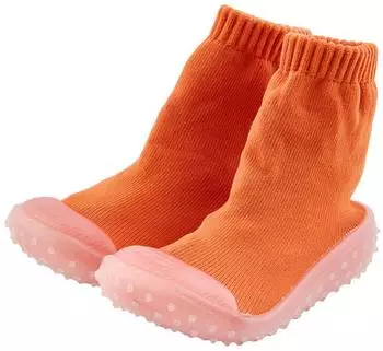 Sterntaler Adventure Socken mit transparenter profilierter Gummisohle mattrot