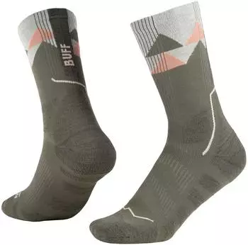 Buff Thermonet Crew Wandersocken (138869.823) beetle green/grau
