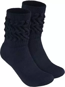 Brubaker Slouch Socken für Fitness Dance Workout Yoga (Socke_Slouch_65018.3942_Navy) marineblau