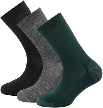 Devold Daily Merino Medium 3-Pack Socken woods mix