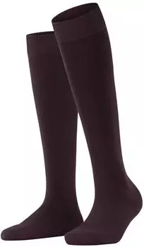 Falke Kniestr&uuml;mpfe ClimaWool (47438) rot/barolo