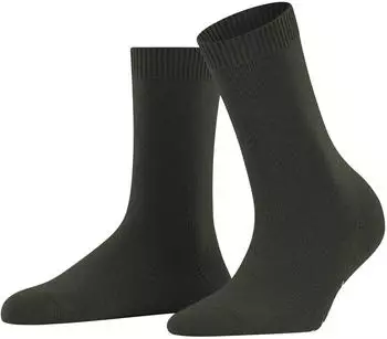 Falke Cosy Wool Damen-Socken (47050) dunkelgr&uuml;n/oliv