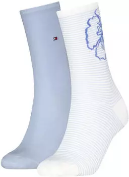 Tommy Hilfiger Socken 2er-Pack unifarben (36050733) light blau