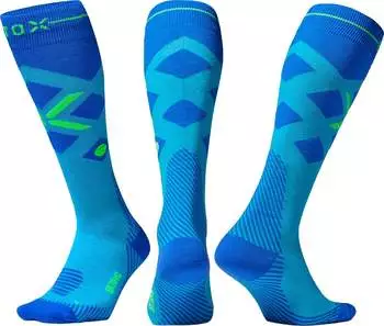STOX Merino Skiing Socks Men turquoise/cobalt