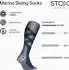 STOX Merino Skiing Socks Men turquoise/cobalt