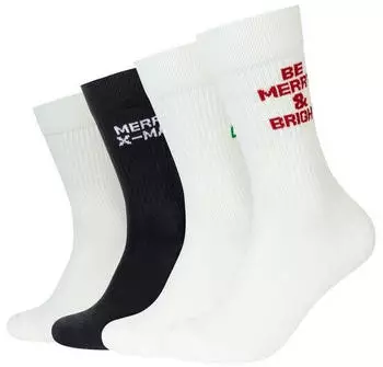 s.Oliver Tennissocken 4er Pack (S20761000_1210_39_42) gr&uuml;n/rot/schwarz/wei&szlig;