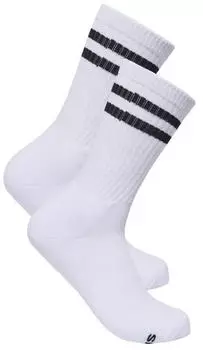 Only & Sons Basic Tennis Sock 2 Pack Noos (22039047) wei&szlig; mit schwarzen streifen