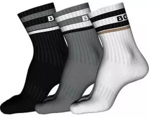 Hugo Boss Rib Stripe Socken mit Rippstrick open miscellaneous 960