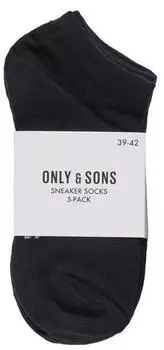 Only & Sons ONSBASIC SNEAKER SOCK 5 PACK NOOS Freizeitsocken (93750021) schwarz