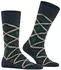 Burlington Tartan Socken marine